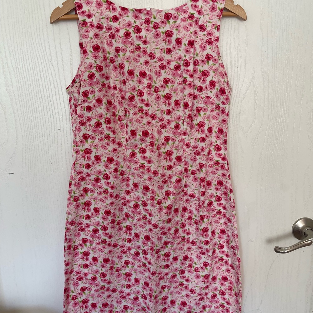 CDC Pink Floral Midi Dress